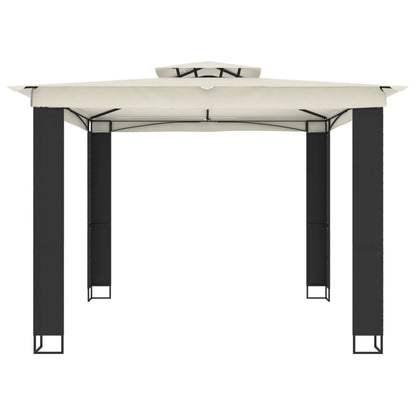 Altán S Dvojitou Střechou Krémový 2,94 X 2,94 M Ocel