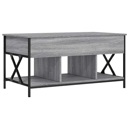 Konferenční Stolek Šedý Sonoma 100 X 55 X 50 Cm Kompozit A Kov