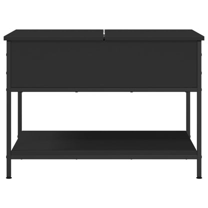 Konferenční Stolek Černý 70 X 50 X 50 Cm Kompozitní Dřevo A Kov