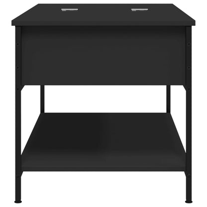 Konferenční Stolek Černý 100X50X50 Cm Kompozitní Dřevo A Kov
