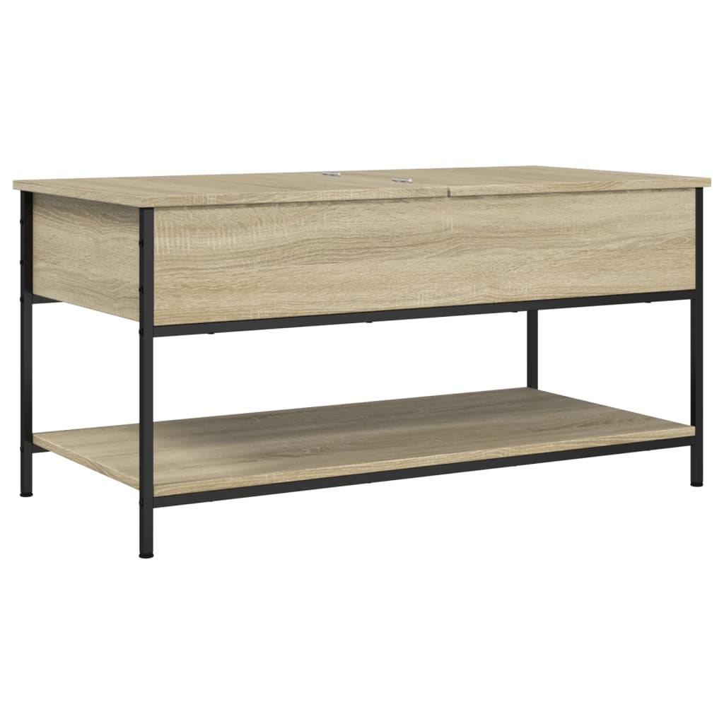 Konferenční Stolek Dub Sonoma 100 X 50 X 50 Cm Kompozit A Kov