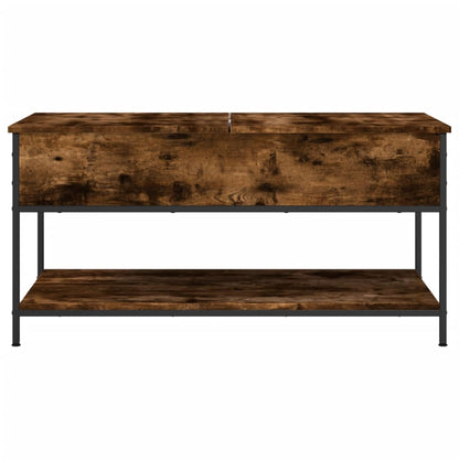 Konferenční Stolek Kouřový Dub 100 X 50 X 50 Cm Kompozit A Kov