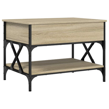 Konferenční Stolek Dub Sonoma 70 X 50 X 50 Cm Kompozit A Kov