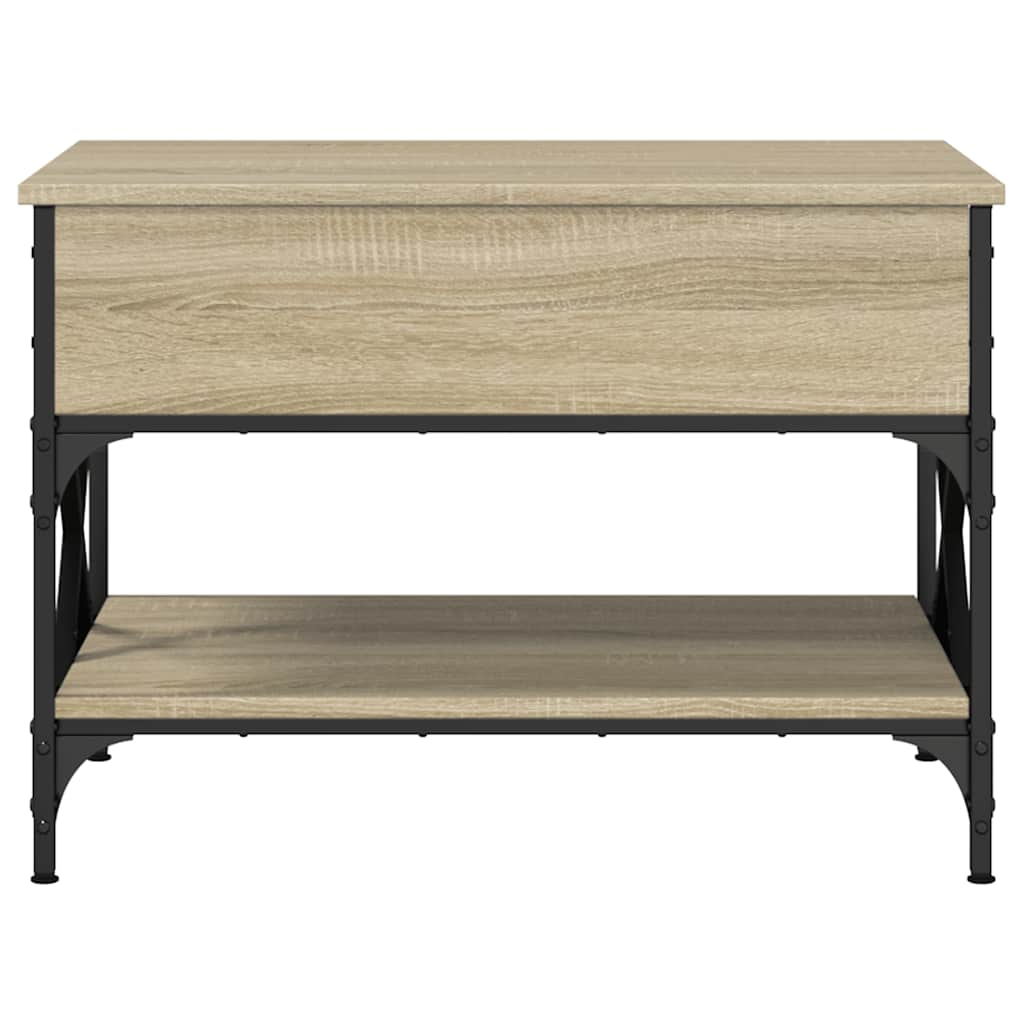 Konferenční Stolek Dub Sonoma 70 X 50 X 50 Cm Kompozit A Kov
