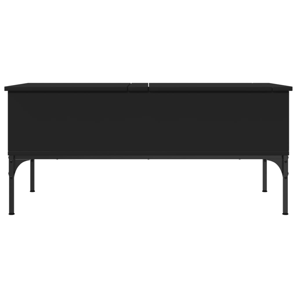 Konferenční Stolek Černý 100X50X45 Cm Kompozitní Dřevo A Kov