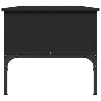 Konferenční Stolek Černý 100X50X45 Cm Kompozitní Dřevo A Kov