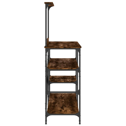 Kuchyňský Regál 90X40X132 Cm Kompozitní Dřevo A Kov