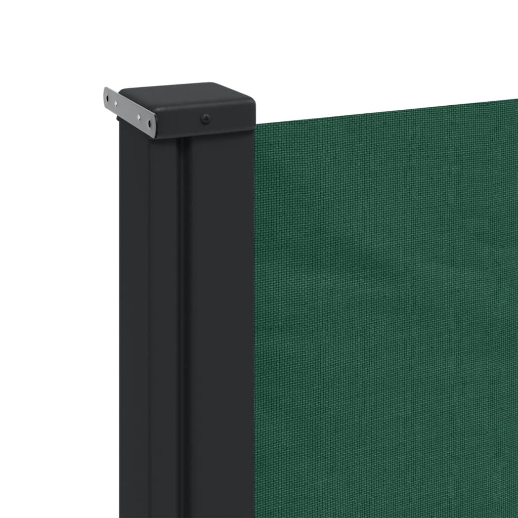 Zatahovací boční markýza tmavě zelená 100 x 300 cm