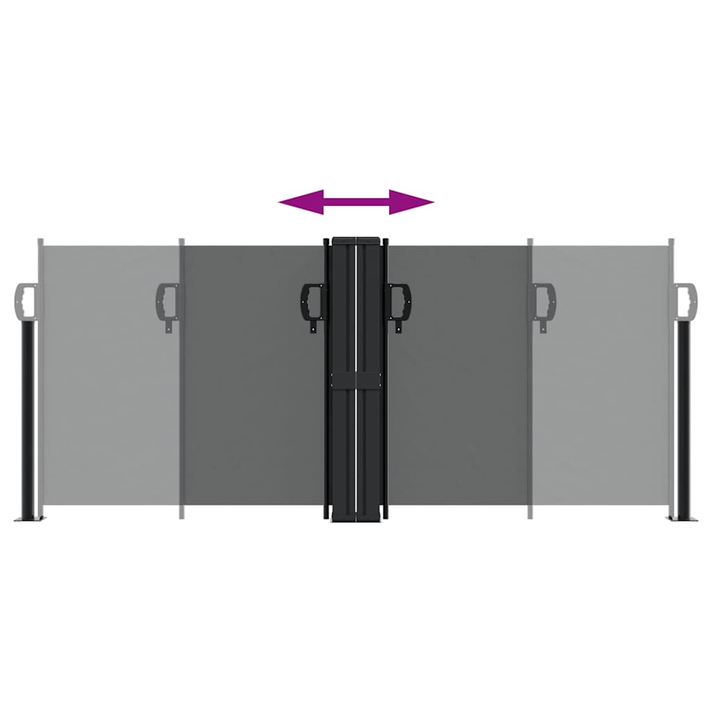 Zatahovací Boční Markýza Antracitová