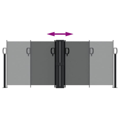 Zatahovací Boční Markýza Antracitová