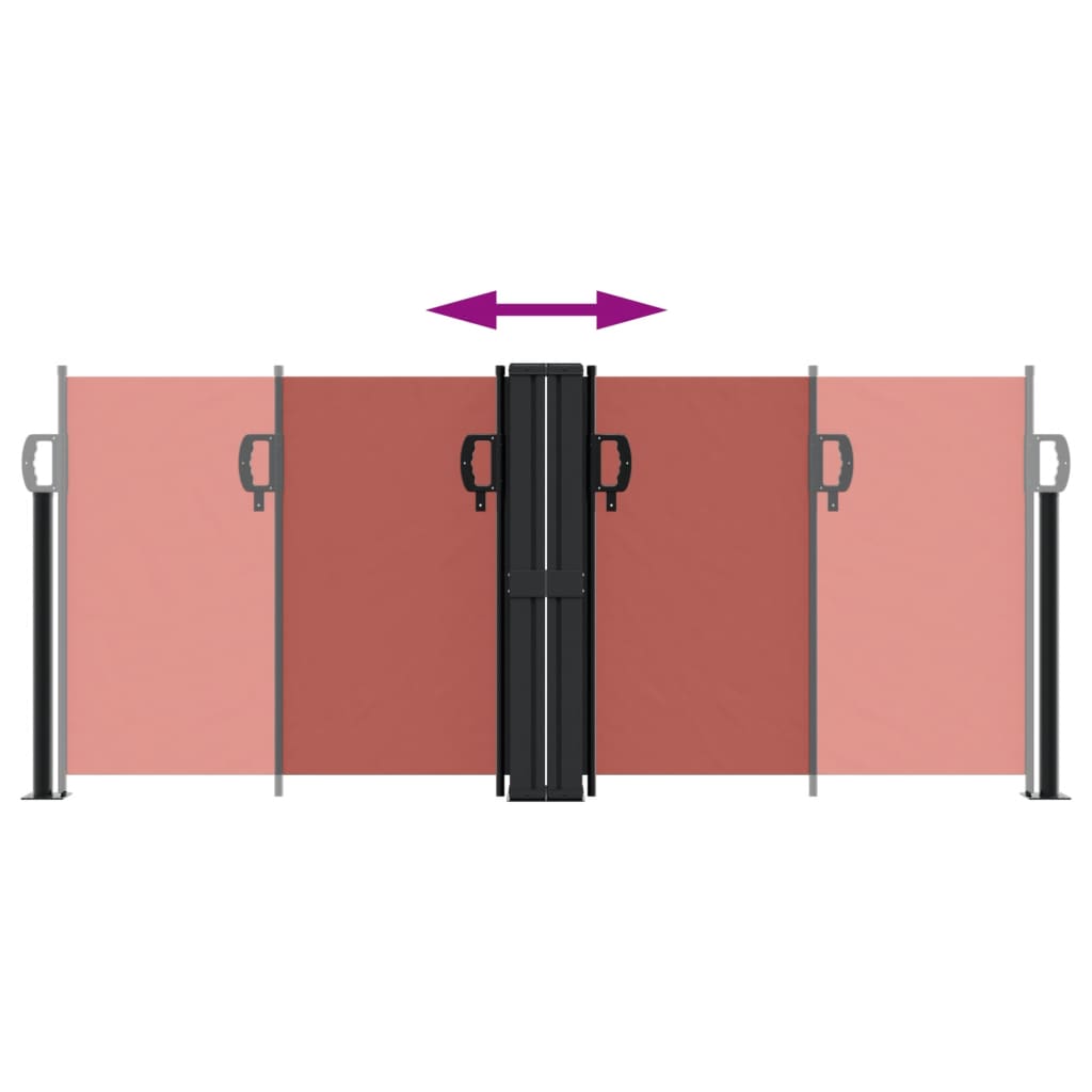 Zatahovací Boční Markýza Terakotová Cihlová