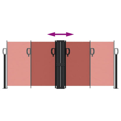 Zatahovací Boční Markýza Terakotová Cihlová