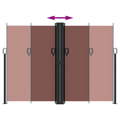 Zatahovací Boční Markýza 180 X 1 200 Cm Hnědá