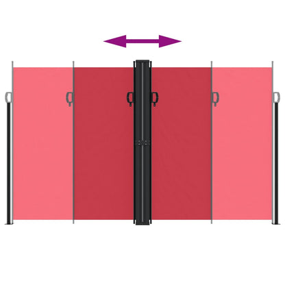 Zatahovací Boční Markýza Červená 200 X 1 200 Cm Červená