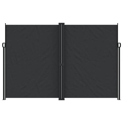 Zatahovací Boční Markýza Černá 220 X 1 200 Cm Černá