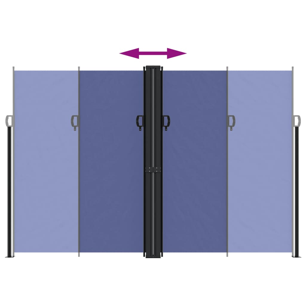 Zatahovací Boční Markýza Modrá