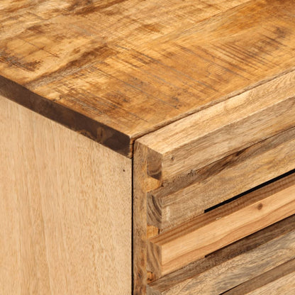 Noční Stolky 2 Ks 40X34X46 Cm Masivní Hrubé Mangovníkové Dřevo