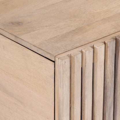 Konferenční Stolek Bílý 80X51X40 Cm Masivní Mangovníkové Dřevo