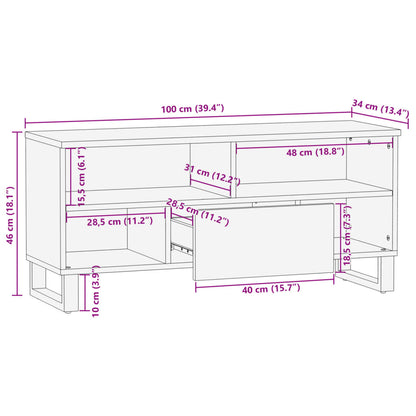 Tv Stolek 100 X 34 X 46 Cm