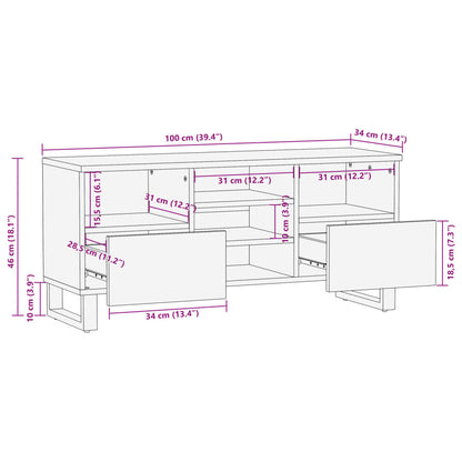 Tv Stolek 100 X 34 X 46 Cm