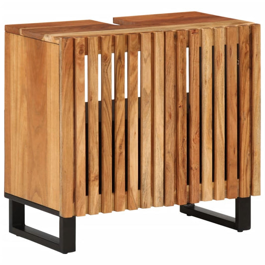 Koupelnová Skříňka Pod Umyvadlo 62 X 34 X 58 Cm Masivní Akácie