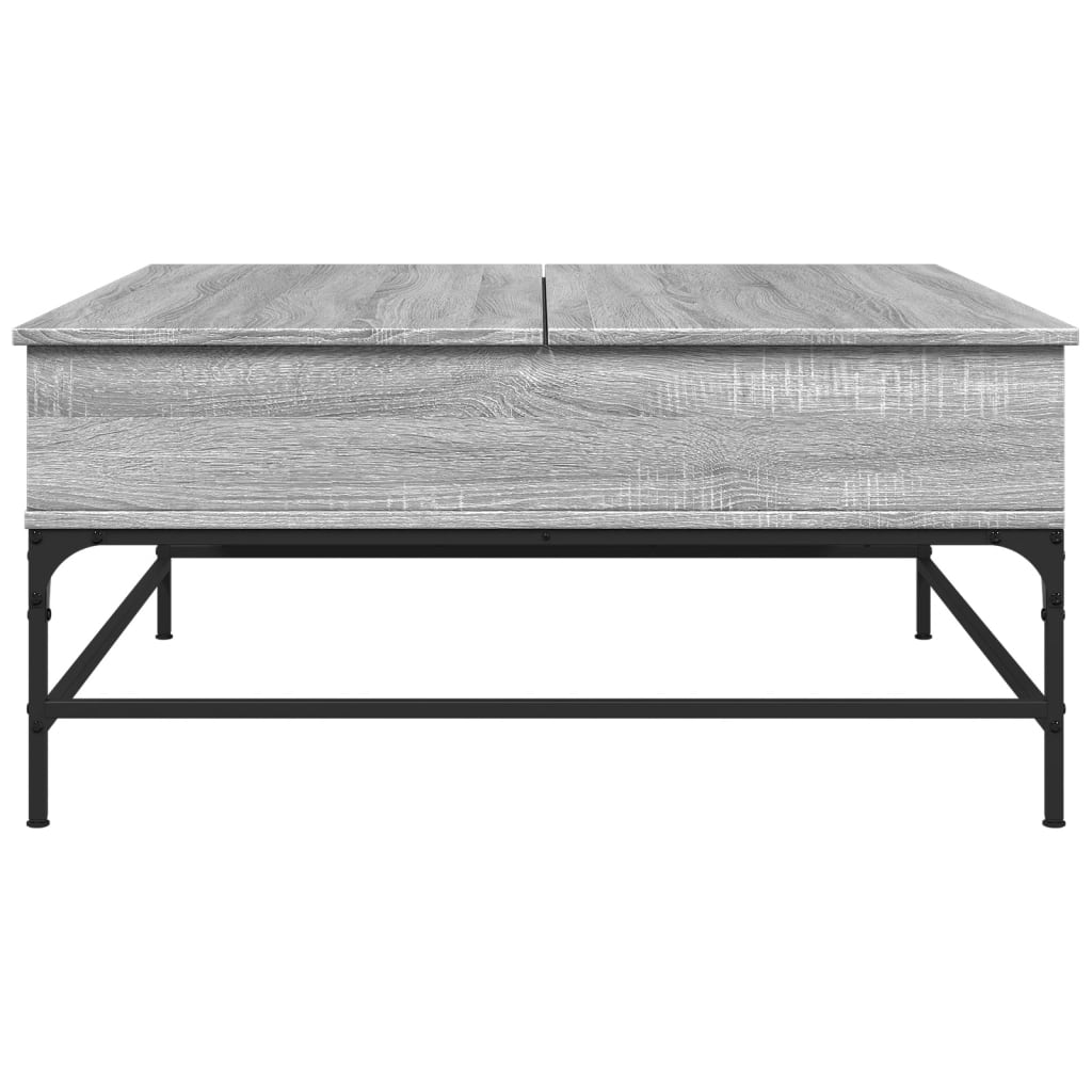Konferenční Stolek Šedý Sonoma 95 X 95 X 45 Cm Kompozit A Kov