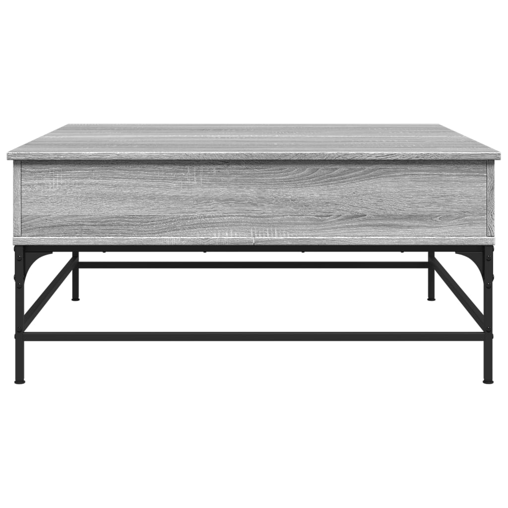 Konferenční Stolek Šedý Sonoma 95 X 95 X 45 Cm Kompozit A Kov