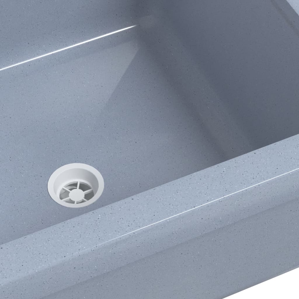 Umyvadlo Pro Montáž Na Stěnu Šedé Pryskyřice
