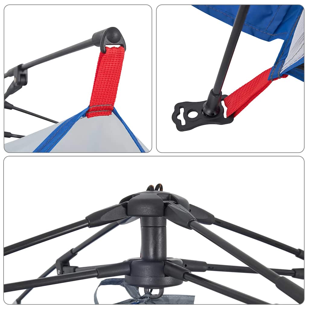 Plážový Stan Azurově Modrý Rychloupínací Nepromokavý