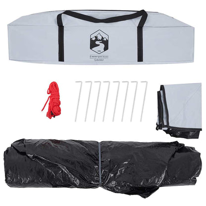 Kempingový Stan Kupole 3 Osoby Bílý Zatemňovací Rychloupínací