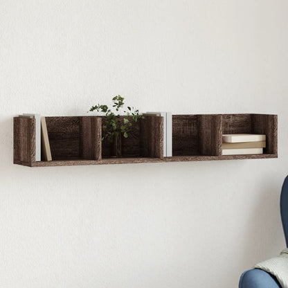 Nástěnná Skříňka 75 X 18 X 16,5 Cm Kompozitní Dřevo Hnědý Dub