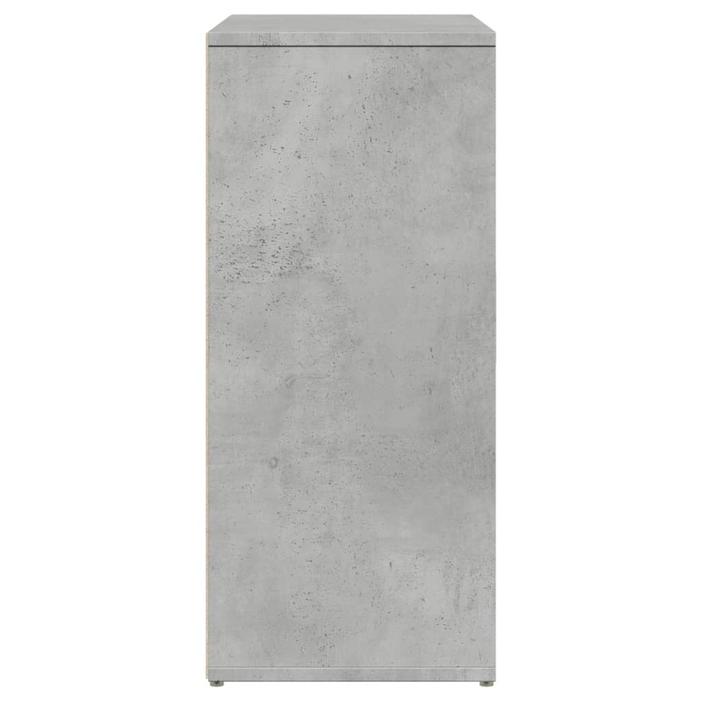 Příborník Betonově Šedý 60 X 31 X 70 Cm Kompozitní Dřevo
