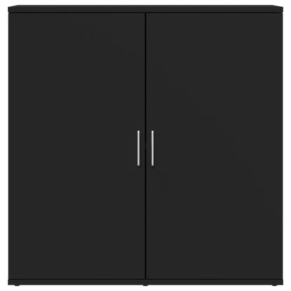 Příborník Černý 79 X 38 X 80 Cm Kompozitní Dřevo