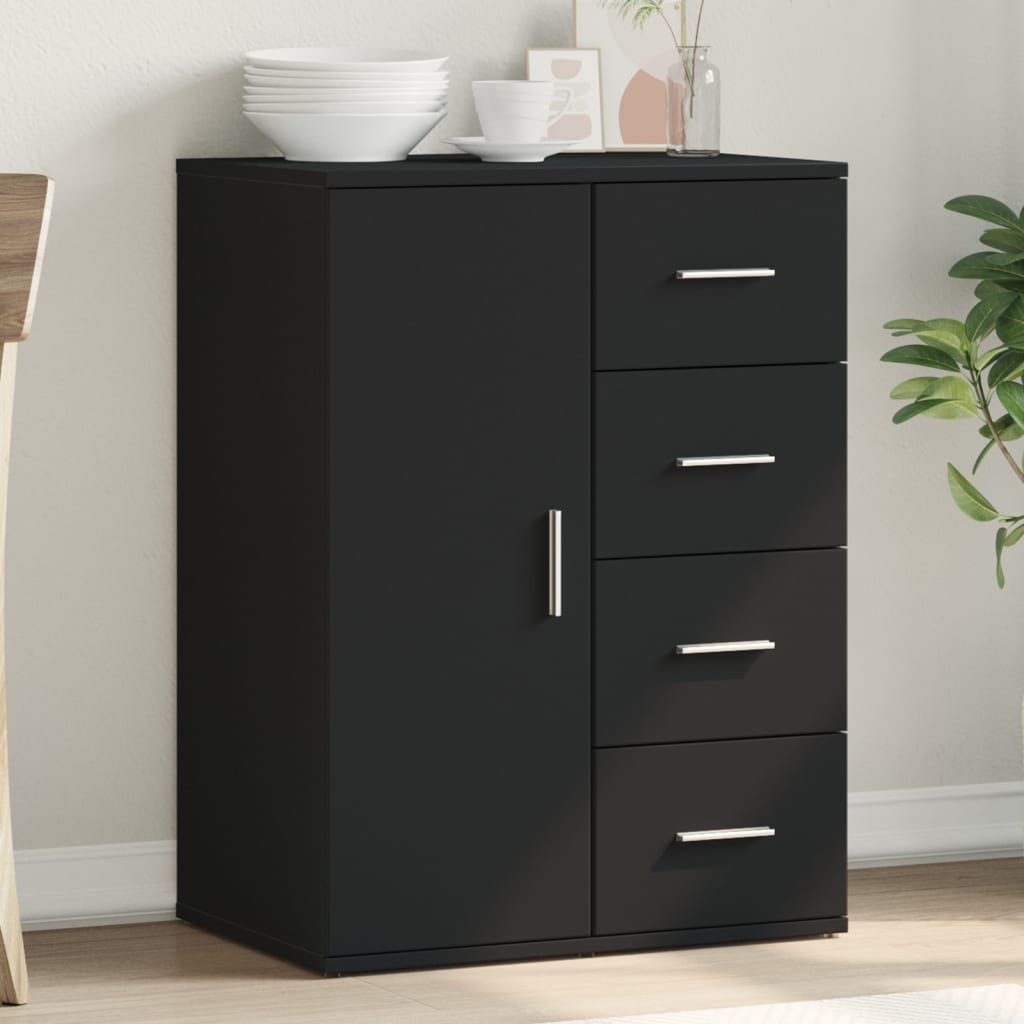 Příborník Betonově Šedý 59 X 39 X 80 Cm Kompozitní Dřevo