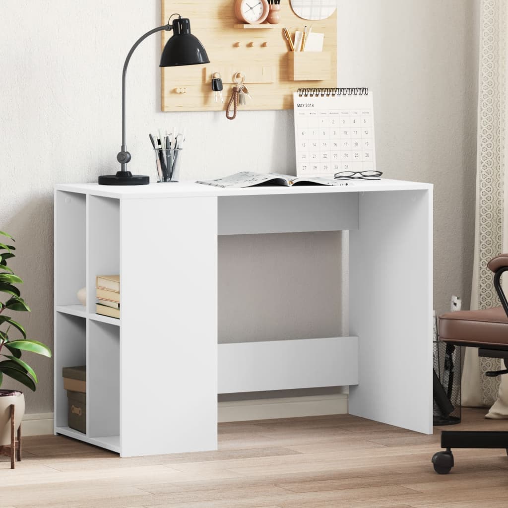 Psací Stůl Bílý 102 X 50 X 75 Cm Kompozitní Dřevo