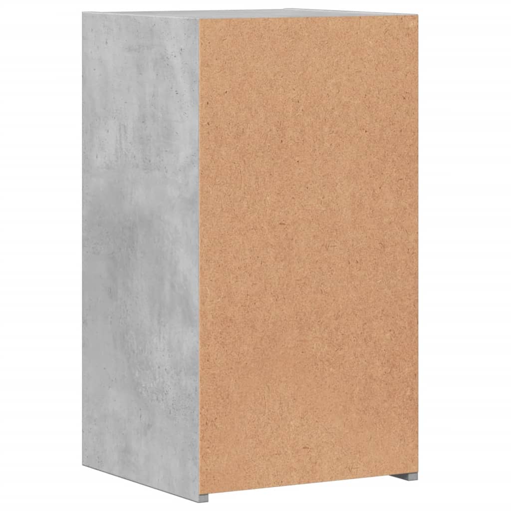 Noční Stolky 2 Ks Betonově Šedé 35X34X65 Cm Kompozitní Dřevo