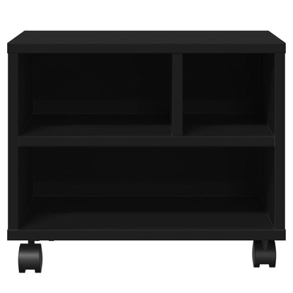 Stojan Na Tiskárnu Na Kolečkách Černý 41 X 32 X 34,5 Cm