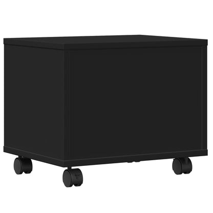 Stojan Na Tiskárnu Na Kolečkách Černý 41 X 32 X 34,5 Cm