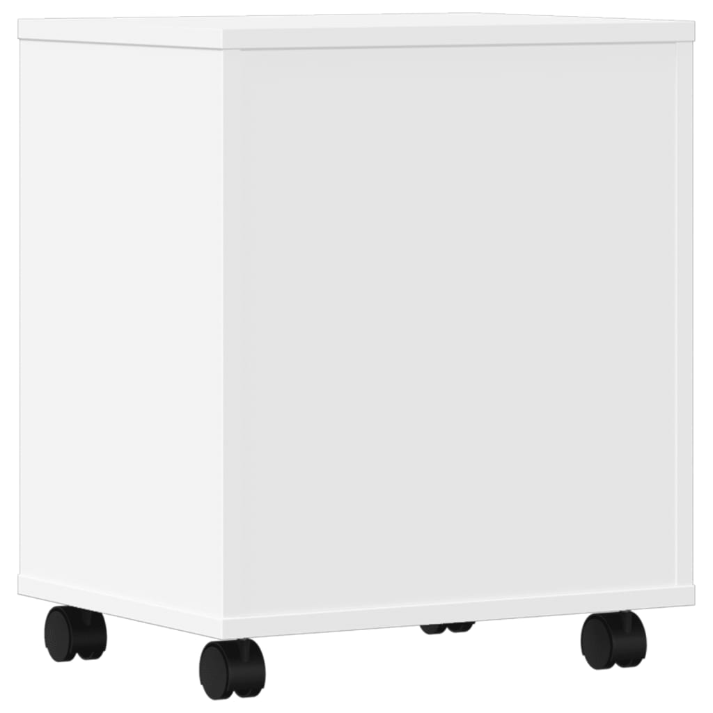 Stojan Na Tiskárnu Na Kolečkách Bílý 41 X 32 X 48 Cm