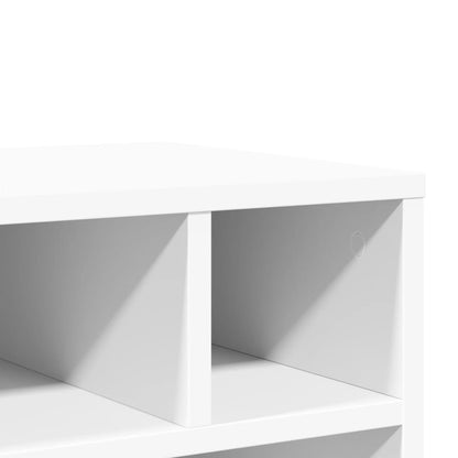 Stojan Na Tiskárnu Na Kolečkách Bílý 41 X 32 X 48 Cm