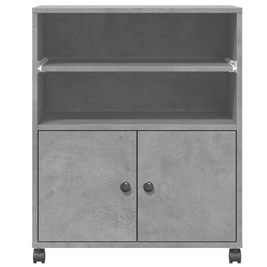 Stojan Na Tiskárnu Na Kolečkách Betonově Šedý 60 X 48 X 74 Cm