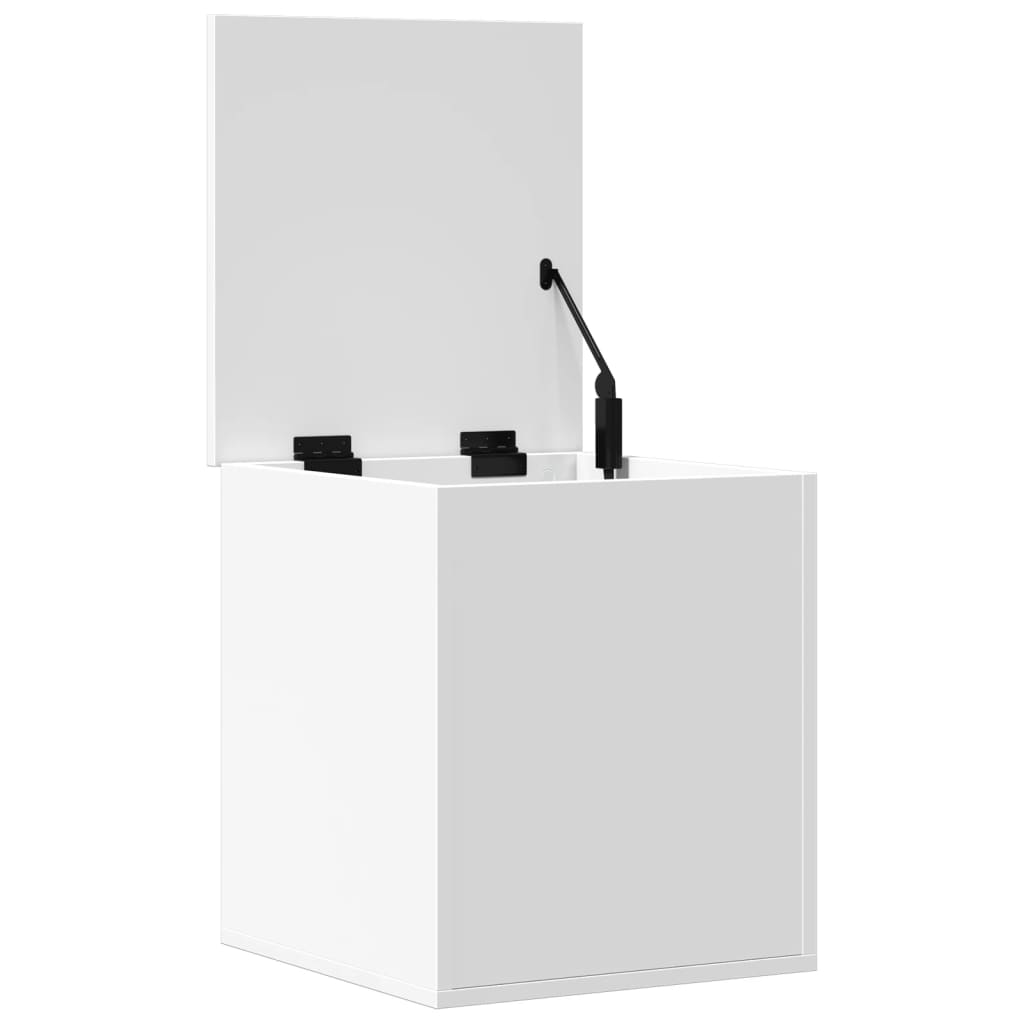 Úložný Box Bílý 40 X 42 X 46 Cm Kompozitní Dřevo