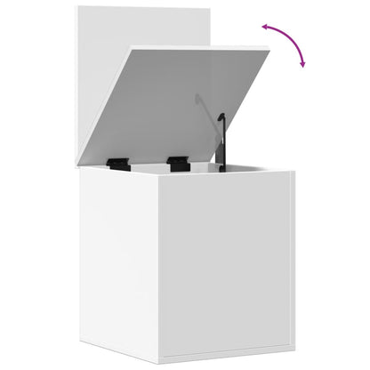 Úložný Box Bílý 40 X 42 X 46 Cm Kompozitní Dřevo