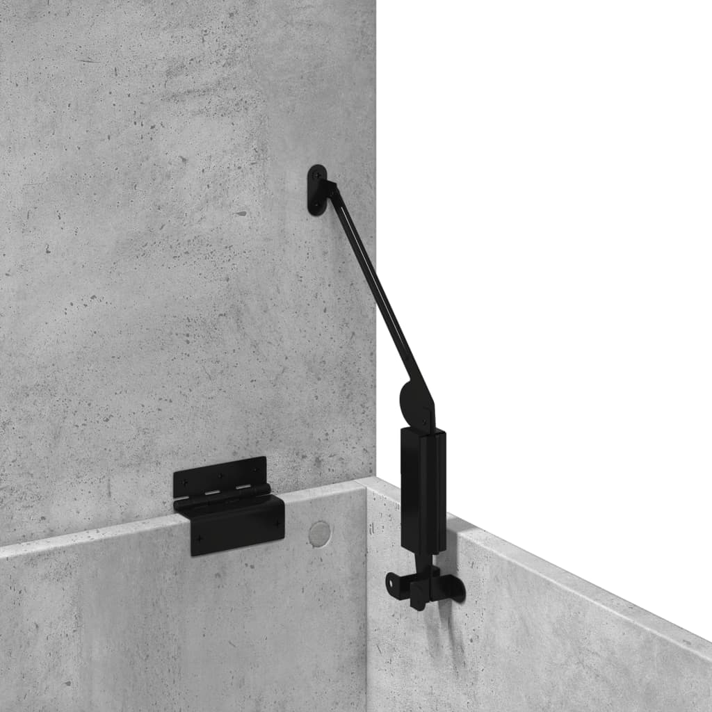 Úložný Regál Betonově Šedý Kompozitní Dřevo