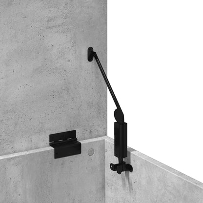 Úložný Regál Betonově Šedý Kompozitní Dřevo