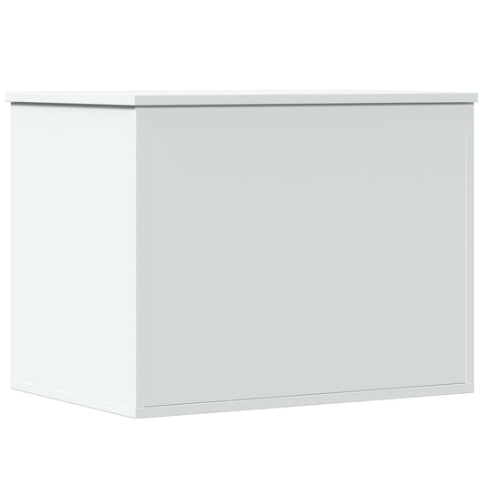 Úložný Box Bílý 60 X 42 X 46 Cm Kompozitní Dřevo