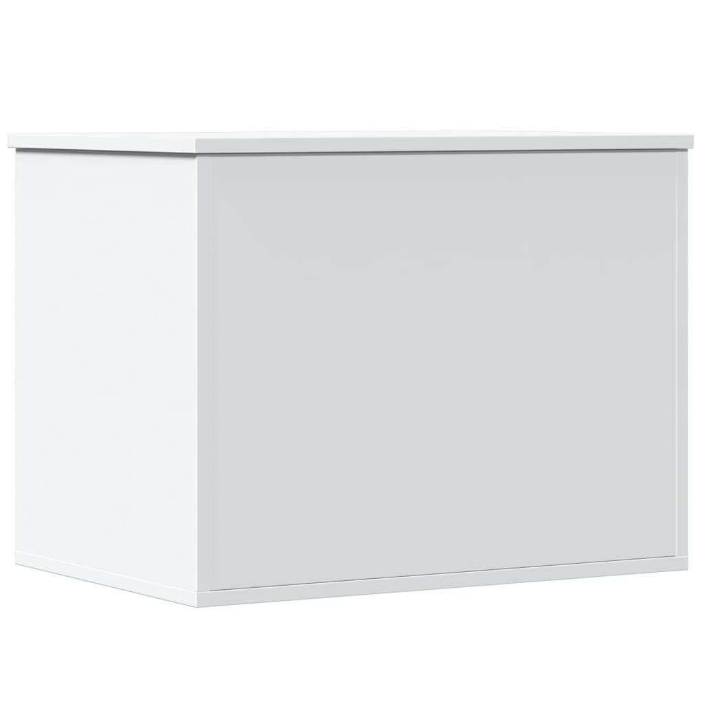 Úložný Box Bílý 60 X 42 X 46 Cm Kompozitní Dřevo