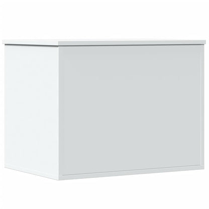 Úložný Box Bílý 60 X 42 X 46 Cm Kompozitní Dřevo