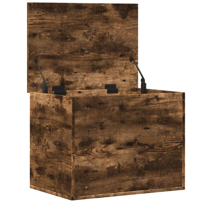 Úložný Box Kouřový Dub 60 X 42 X 46 Cm Kompozitní Dřevo