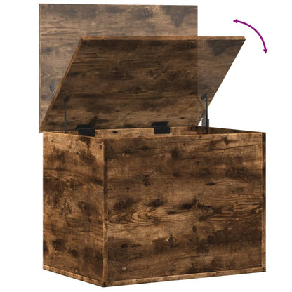 Úložný Box Kouřový Dub 60 X 42 X 46 Cm Kompozitní Dřevo